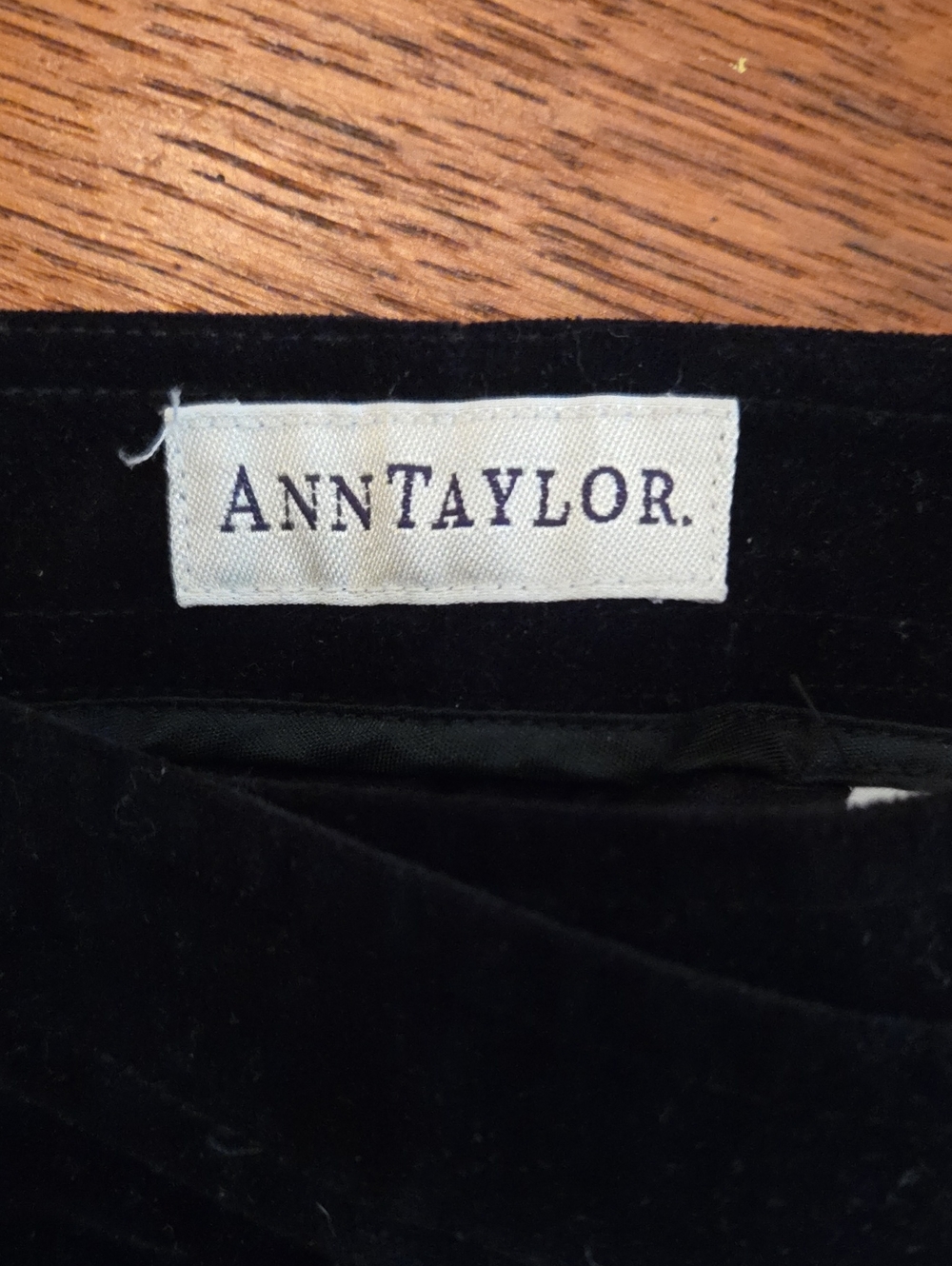 Ann Taylor Black Velvet Pants